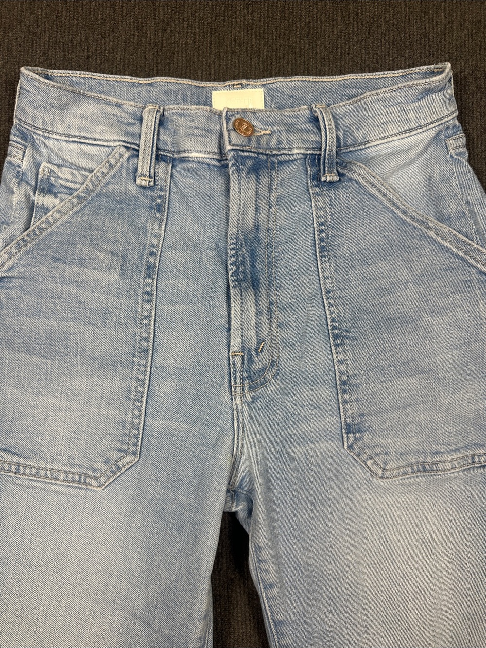 MOTHER Light Blue Straight Leg Jeans